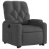 Sillón reclinable elevable de tela gris