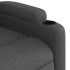 Sillón reclinable elevable de tela gris