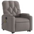 Sillón reclinable de masaje elevable tela gris