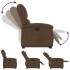 Sillón eléctrico reclinable elevable de tela