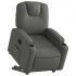 Sillón eléctrico reclinable elevable de tela gris