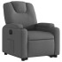 Sillón eléctrico reclinable elevable de tela gris
