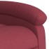 Sillón eléctrico reclinable elevable de tela rojo