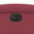 Sillón eléctrico reclinable elevable de tela rojo