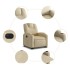 Sillón eléctrico reclinable elevable de tela color