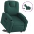Sillón eléctrico reclinable elevable de tela verde