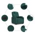 Sillón eléctrico reclinable elevable de tela verde