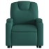 Sillón eléctrico reclinable elevable de tela verde