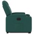 Sillón eléctrico reclinable elevable de tela verde