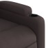 Sillón masaje eléctrico reclinable elevable tela marrón