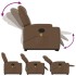 Sillón de masaje eléctrico reclinable elevable tela