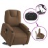 Sillón de masaje eléctrico reclinable elevable tela