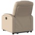 Sillón reclinable elevable cuero artificial color
