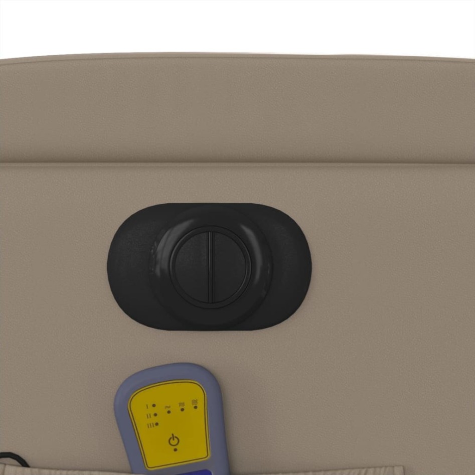 Sillón reclinable de masaje eléctrico cuero sintético