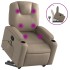 Sillón reclinable masaje pie cuero artificial color