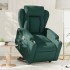 Sillón reclinable elevable tela verde
