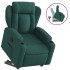 Sillón reclinable elevable tela verde
