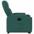 Sillón reclinable elevable tela verde
