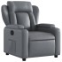 Sillón reclinable eléctrico de cuero sintético