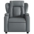 Sillón reclinable eléctrico de cuero sintético