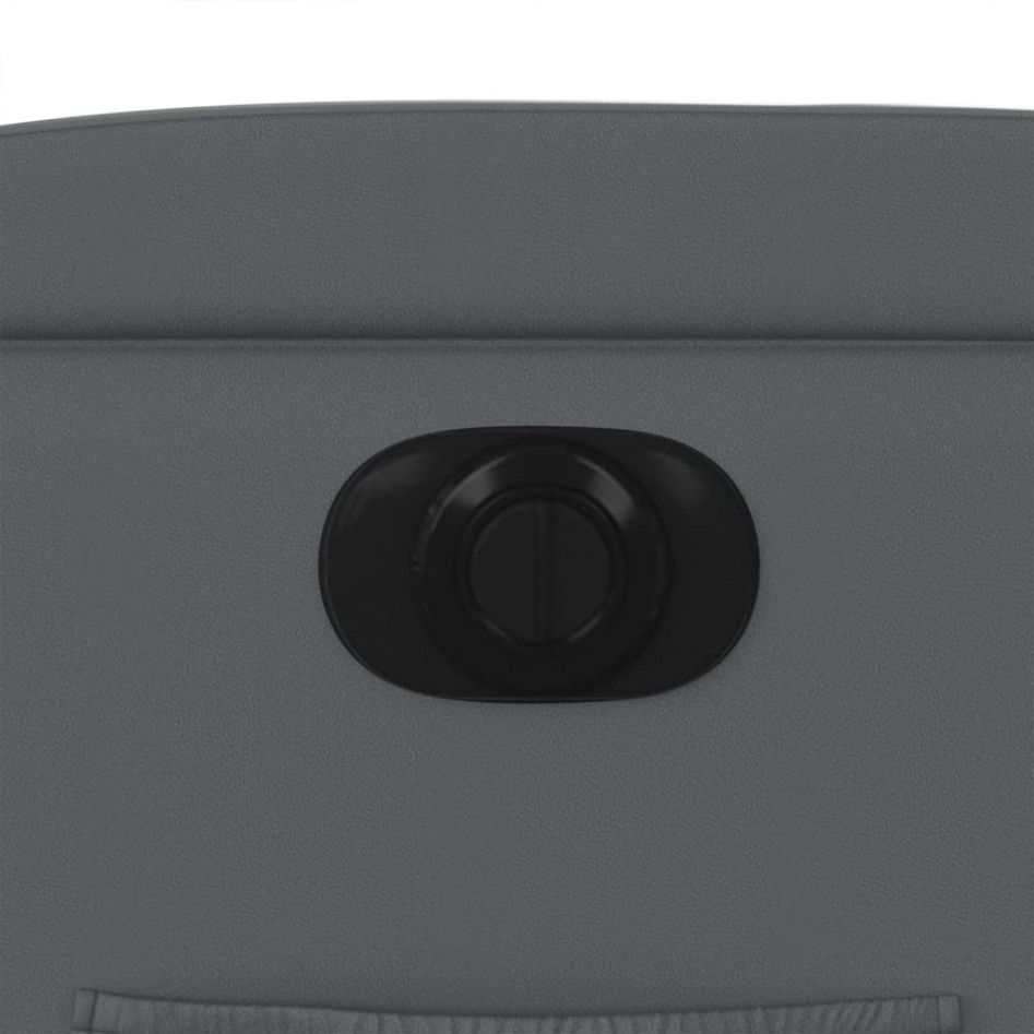 Sillón reclinable eléctrico de cuero sintético