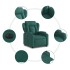 Sillón eléctrico reclinable elevable de tela verde