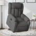 Sillón eléctrico reclinable elevable de tela gris