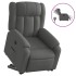 Sillón eléctrico reclinable elevable de tela gris