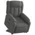Sillón eléctrico reclinable elevable de tela gris