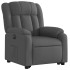Sillón eléctrico reclinable elevable de tela gris