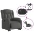 Sillón eléctrico reclinable elevable de tela gris