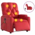 Sillón de masaje reclinable eléctrico de cuero artificial
