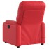 Sillón de masaje reclinable eléctrico de cuero artificial