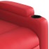 Sillón de masaje reclinable eléctrico de cuero artificial