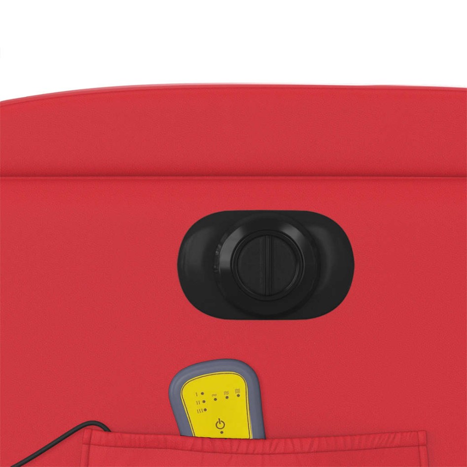 Sillón de masaje reclinable eléctrico de cuero artificial