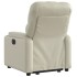 Sillón reclinable elevable eléctrico de cuero sintético