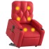 Sillón de majaje elevable eléctrico cuero artificial