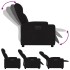 Sillón reclinable eléctrico de tela