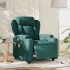 Sillón reclinable de masaje eléctrico tela verde