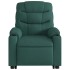 Sillón reclinable elevable tela verde