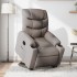 Sillón eléctrico reclinable elevable de tela gris