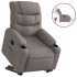 Sillón eléctrico reclinable elevable de tela gris