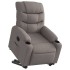 Sillón eléctrico reclinable elevable de tela gris