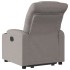 Sillón eléctrico reclinable elevable de tela gris