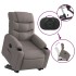 Sillón eléctrico reclinable elevable de tela gris