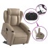 Sillón reclinable de masaje eléctrico cuero sintético