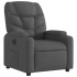 Sillón reclinable eléctrico de tela gris