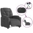Sillón reclinable eléctrico de tela gris
