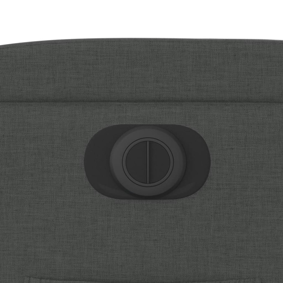 Sillón reclinable eléctrico de tela gris