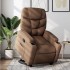 Sillón reclinable elevable de tela